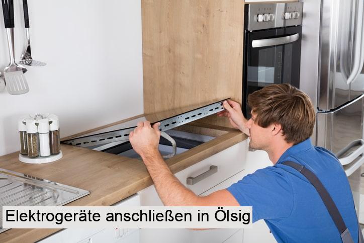 Elektrogeräte anschließen in Ölsig